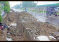 Ludhiana road collapse near railway station August 2025