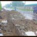 Ludhiana road collapse near railway station August 2025
