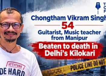Vikram Singh, a 54- year old Manipuri guitarist and music teacher