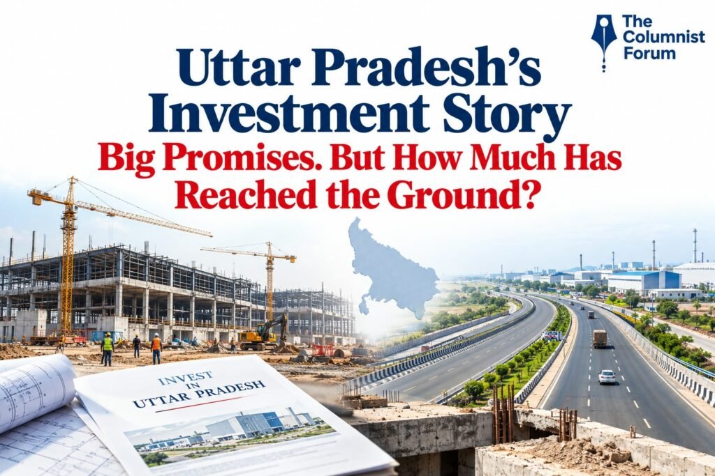 Uttar Pradesh investment progress showing industrial projects and manufacturing development