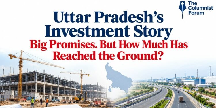 Uttar Pradesh investment progress showing industrial projects and manufacturing development