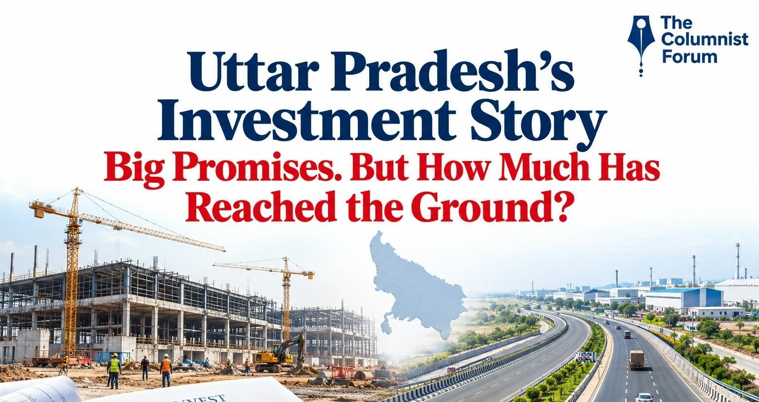 Uttar Pradesh investment progress showing industrial projects and manufacturing development