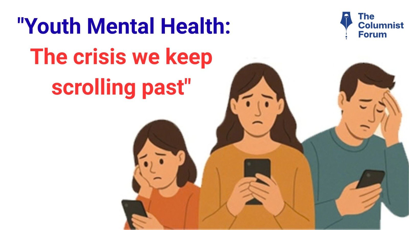Youth mental health crisis highlighting anxiety, addiction, and emotional struggles among young people